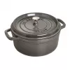 Staub La Cocotte redonda de hierro fundido 26 cm, gris grafito