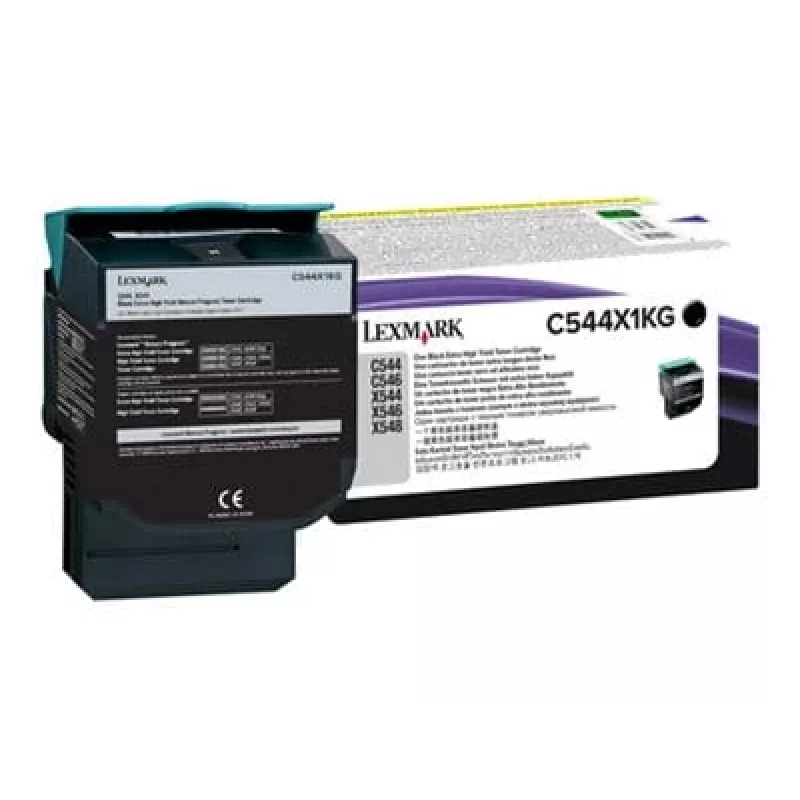 Tóner Lexmark C544X1KG negro de rendimiento extra alto, 6.000 páginas