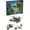 LEGO City 60437 Helicóptero de exploración de la jungla en el campamento base