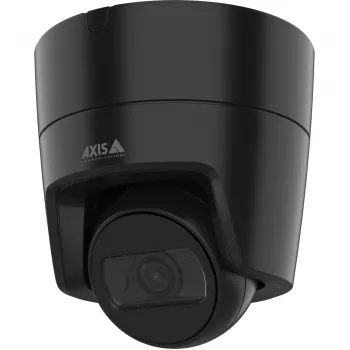 Cámara de vigilancia AXIS M3125-LVE negra — cámara IP exterior, 1080p, PoE, H.264/H.265, condiciones de poca luz, resistente a la intemperie