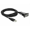 Adaptador DELOCK USB 2.0 Type-A a 1 x Serie RS-232 DB9 3 m