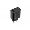 Natec Ribera NUC-2058 cargador de pared, 18 W, 1x USB-A, hasta 3 A, Quick Charge 3.0, Samsung AFC, Huawei FCP/SCP, negro
