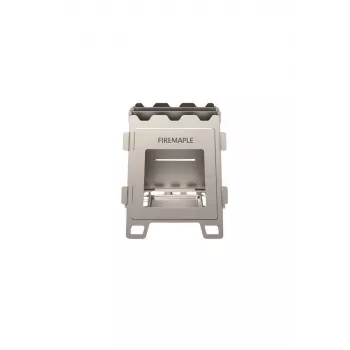 Placa de cocina Fortress estufa de leña de titanio FIRE-MAPLE, 4 zonas, control táctil