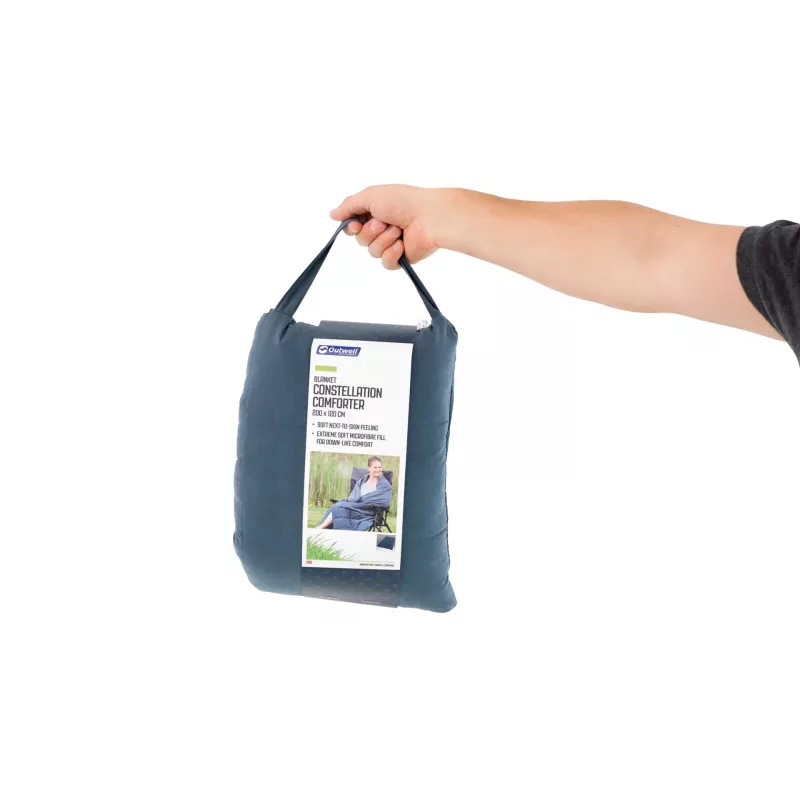 Manta de camping Outwell 230466 — azul, nailon/poliéster, 120 cm x 200 cm, 900 g
