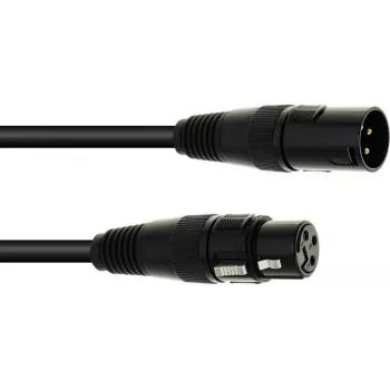 Cable DMX 3 m EUROLITE XLR de 3 pines para control de iluminación