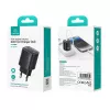 Cargador rápido GaN USB y USB-C 30W usams CC229 blanco — indicador LED, diseño compacto