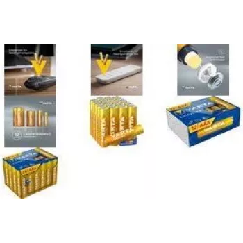 Pilas alcalinas AAA Varta Longlife Cube pack de 12 (modelo 04103 301 132)