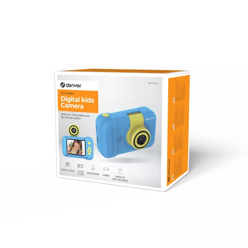 Cámara digital infantil Denver KCA-1351BU 2MP Azul Amarillo