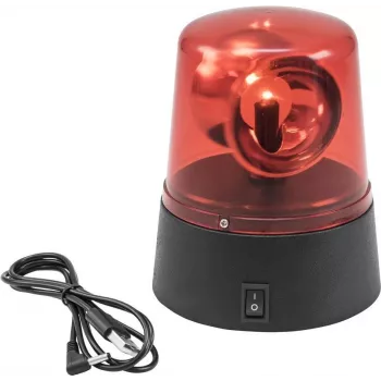 Luz mini policial LED EUROLITE 50603662 roja – recargable por USB, luz de advertencia compacta a pilas