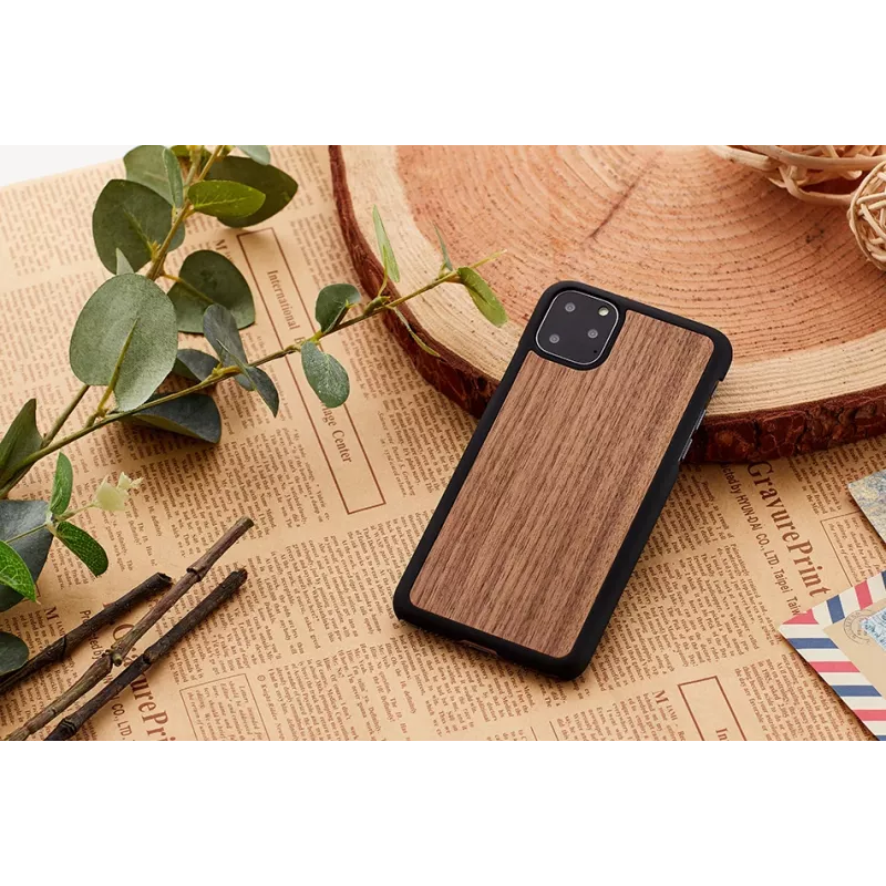 Funda de smartphone man and wood para iPhone 11 Pro — nogal negro
