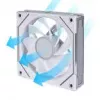 Ventilador para caja de PC Lian Li Uni Fan 12RSLIN3W 120 mm blanco, 12 V, 0,2–2100 rpm, 2,66 mmH2O, FDB