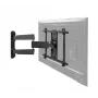 Soporte de pared de doble brazo ultraplano B-Tech para pantallas planas VESA 600x400 35 kg