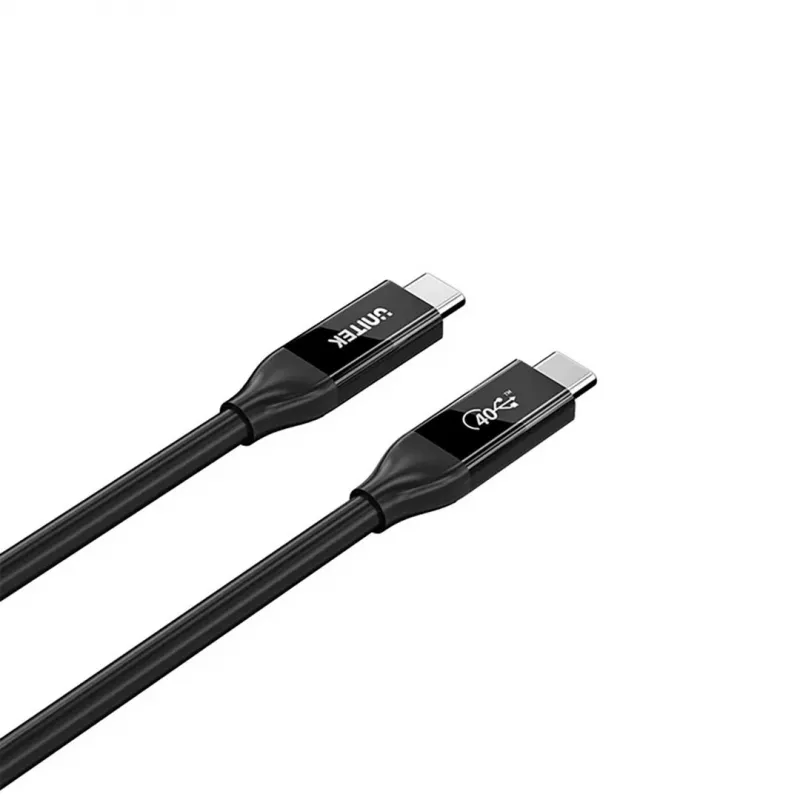 Cable USB-C Unitek C14100ABK01-2M – 2 m, 100 W Power Delivery, 40 Gbit/s datos