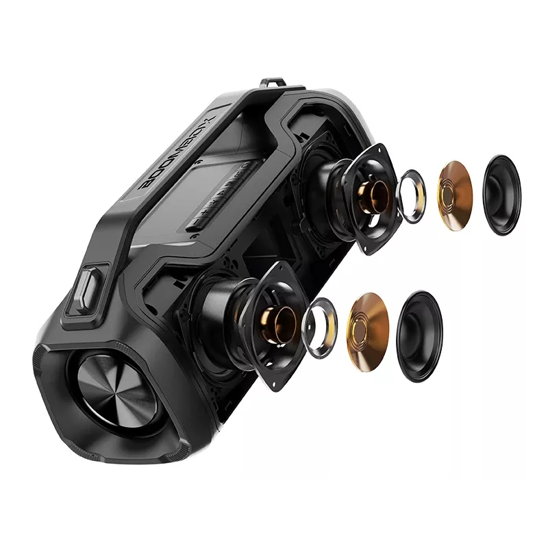 Altavoz portatil estereo TRACER BigBoy TWS Bluetooth 40 W RMS, Bluetooth 5.3, 12 h de bateria, negro