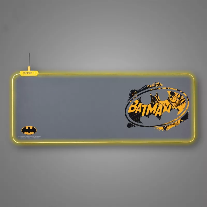 FR-TEC BATPCMPAD Alfombrilla gaming Alfombrilla Negro - Gris - Amarillo (BATPCMPAD)