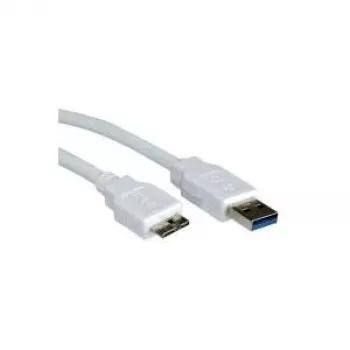 VALUE - Cable USB - USB Type-A macho de 9 pines - Micro-USB Type-B macho de 10 pines - 15 cm (USB 3.0) - Blanco (11.99.8876)