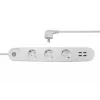 Regleta inteligente Denver SHP-300U 3 tomas AC tipo E 4 blanco