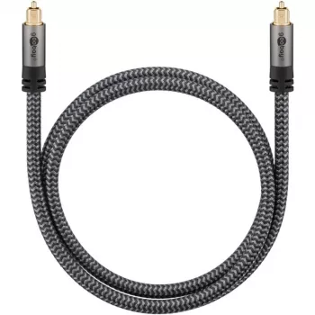 Cable Toslink Plus (negro/plateado, 5 metros)