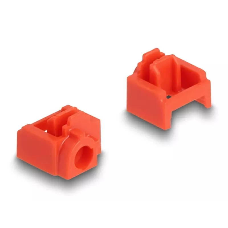 Bloqueador de puertos DeLOCK 20928 RJ-45 rojo plástico 11 uds.