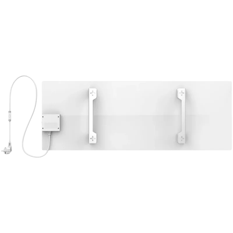 AENO Premium Eco Smart Heater, 700 W, vidrio templado, calefacción infrarroja + convección, pantalla LED, tipo de enchufe: Europa (tipo E/F), BLANCO