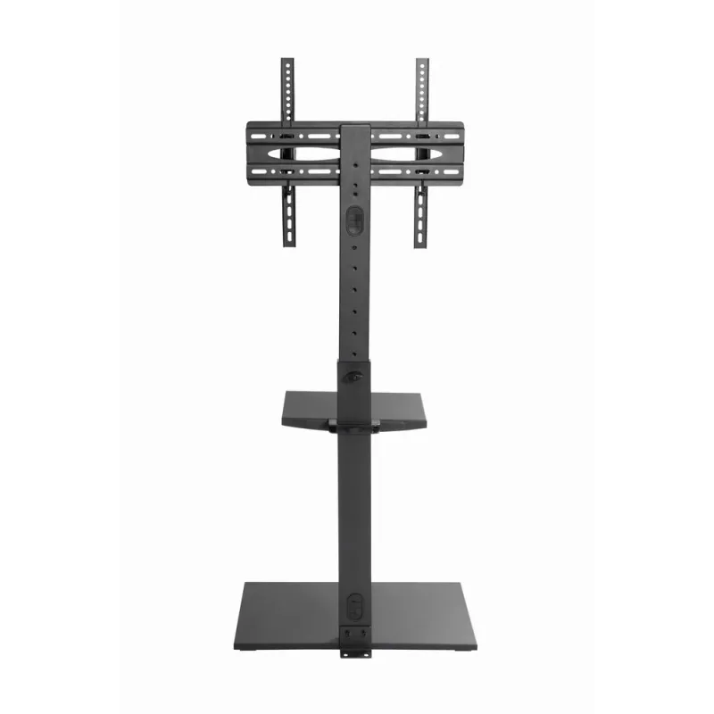 Soporte de suelo para TV GEMBIRD TVS-55T-02 para televisores de 32–55 pulgadas, acero, altura 600 mm, VESA 100x100–400x400, carga máxima 35 kg