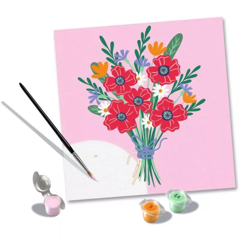 Set de pintura Ravensburger CreArt — ramo de amapolas (set creativo, modelo 25519)