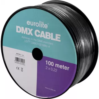 Cable DMX EUROLITE 2x0,22 mm 100 m