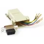 Cambiador de género de cable MicroConnect SAD008 — RJ45 hembra a DB9 hembra, beige