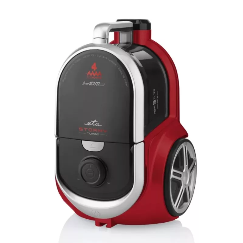 ETA | Aspirador | ETA351790000 Stormy Turbo | Sin bolsa | Potencia 800 W | Capacidad de polvo 2,2 L | Negro/Rojo