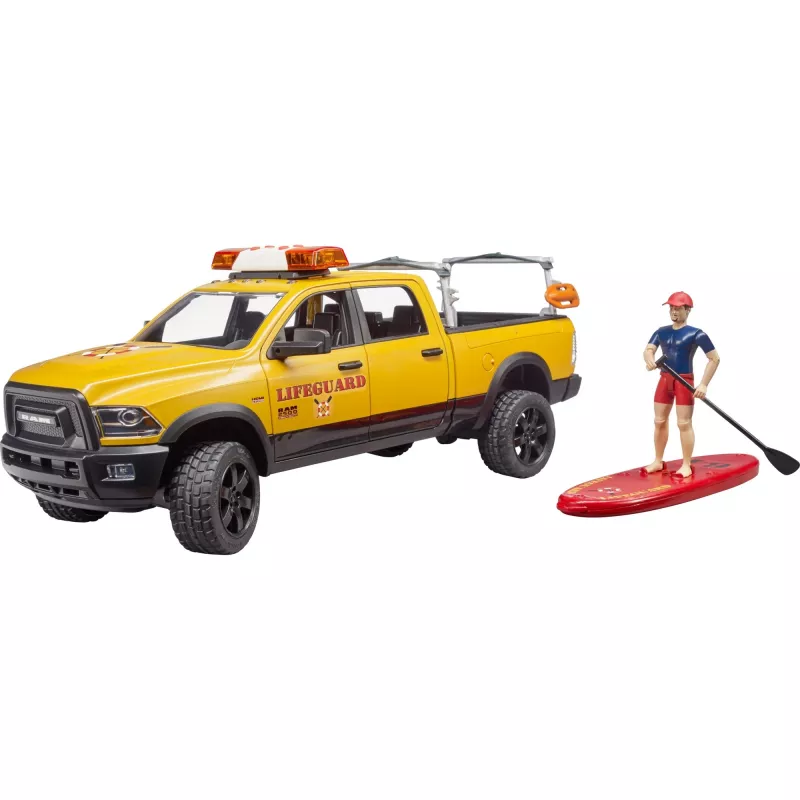 Vehículo de rescate de juguete con figura BRUDER 02506 — plástico ABS, edad recomendada 4+