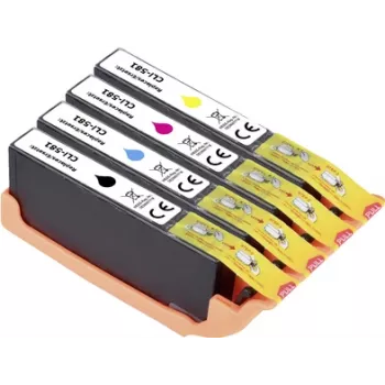 Renkforce pack combinado de tintas compatible sustituto Canon CLI-581 BKCMY (2103C004) negro, cian, magenta, amarillo RF-I-C-CLI581BKCMY4PK RF-5718880 (RF-5718880)