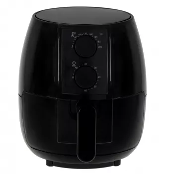 Freidora de aire Adler AD 6312 — 2,5 L, 1600 W, negra, 80–200 °C, temporizador de 60 minutos