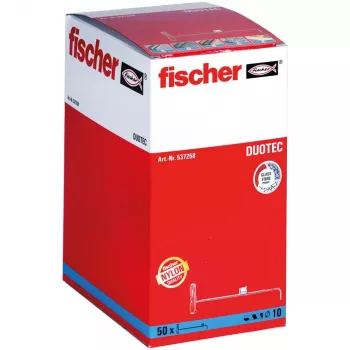 Taco con tornillo / taco de pared Fischer 537258 50 uds. set de tornillos y tacos 50 mm