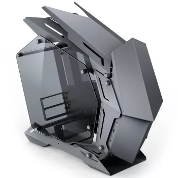 Caja PC Jonsbo MOD3 Mini Micro-ATX Tower Showcase cristal templado - Gris - Torre