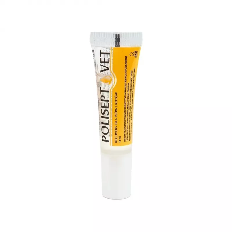 Suplemento energético oral JM Sante Polisept Vet Recovery Tubo 12 ml para perros y gatos adultos, convalecencia