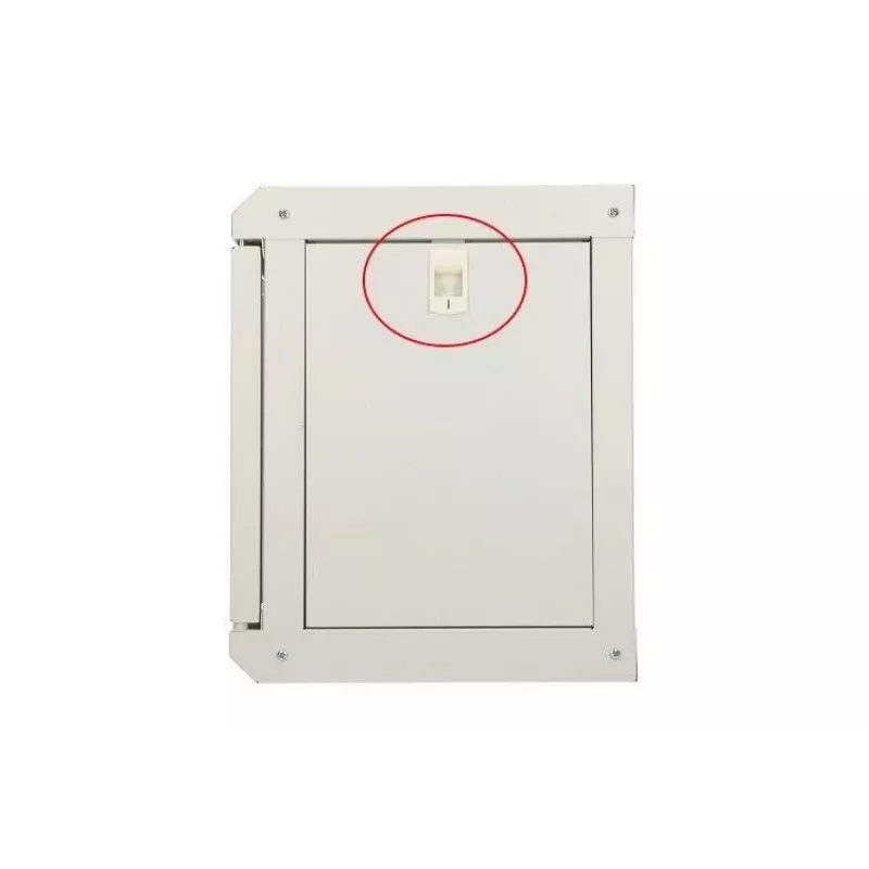 Armario de pared Extralink caja rack 6U 10 pulgadas gris cerradura con llave gestión de cables