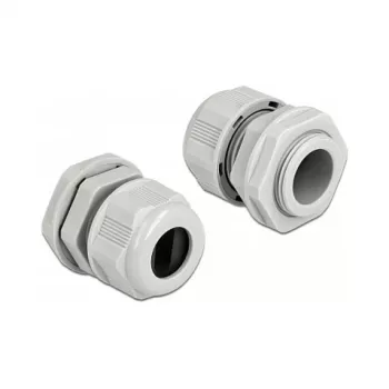 Prensaestopas DeLOCK 60386 gris plástico 2 uds.