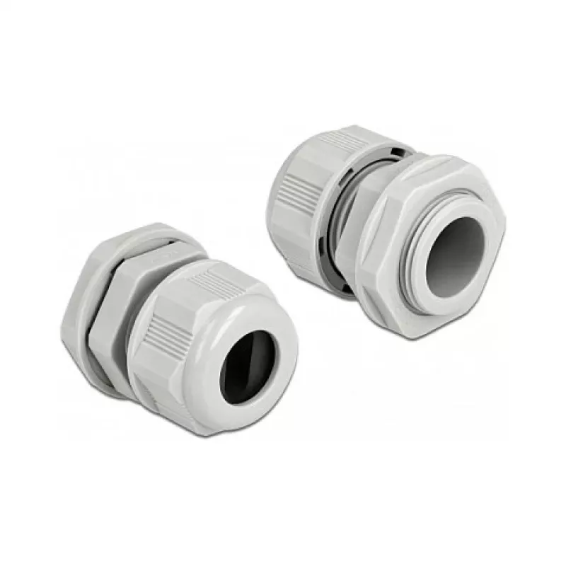 Prensaestopas DeLOCK 60386 gris plástico 2 uds.