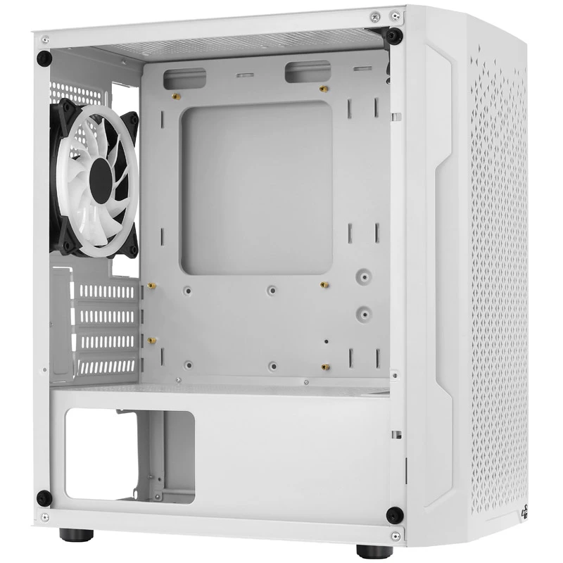 CAJA ATX AEROCOOL TRINITY MINI FRGB MICRO MINI TOWER CON PANEL DE CRISTAL (BLANCO)