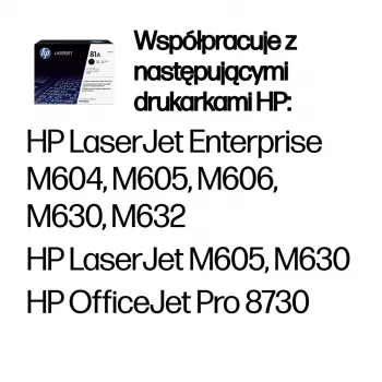 HP 81A Tóner original para LaserJet Negro, 10500 páginas, Negro, 1 unidad