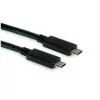 ROLINE Cable USB3.2Gen2 PD 20V5A Type-C-C ST/ST 0,5 m - Cable - Digital/Datos - 0,5 m (11.99.9057)