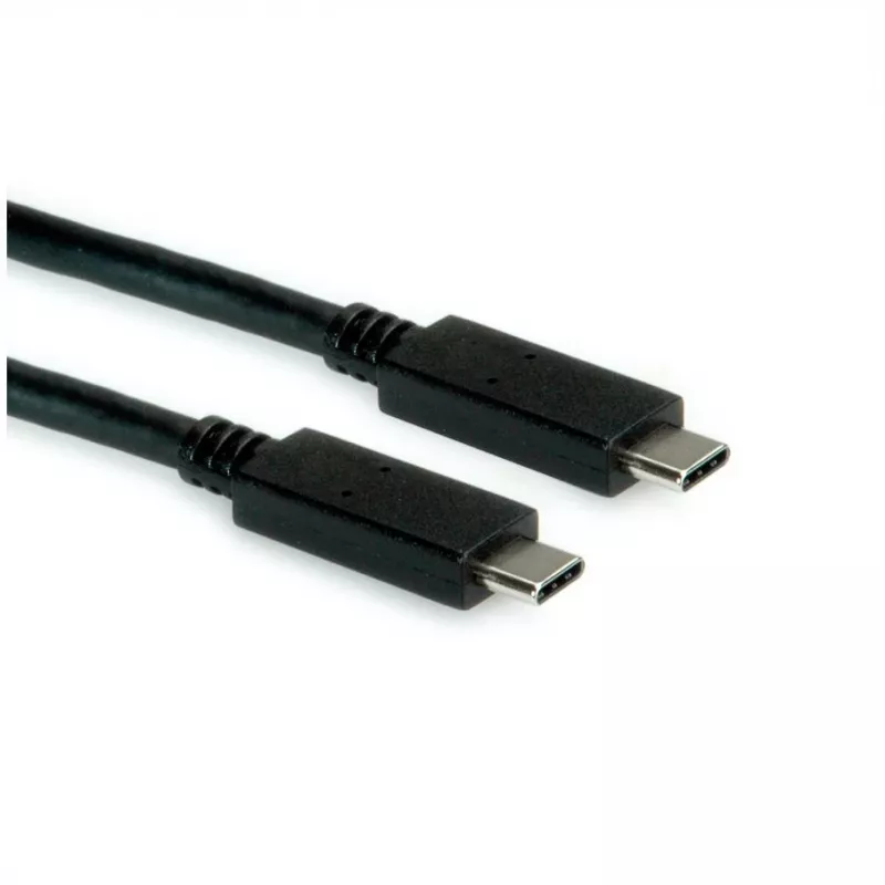 ROLINE Cable USB3.2Gen2 PD 20V5A Type-C-C ST/ST 0,5 m - Cable - Digital/Datos - 0,5 m (11.99.9057)