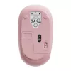 Ratón inalámbrico Baseus F01B Tri-Mode 2.4G BT5.0 1600 DPI (rosa)