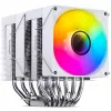 Jonsbo CR-1400 DV2 disipador de aire para CPU, 2 x 92 mm, blanco