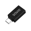 Adaptador de cable de vídeo Savio AK-80 0m USB Type-A USB Type-C negro