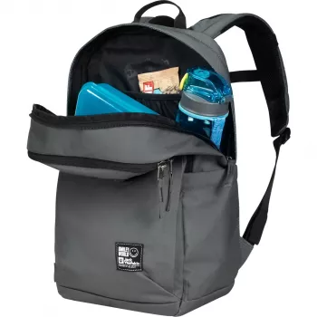 Mochila Jack Wolfskin Smileyworld – verde/gris, 22 L