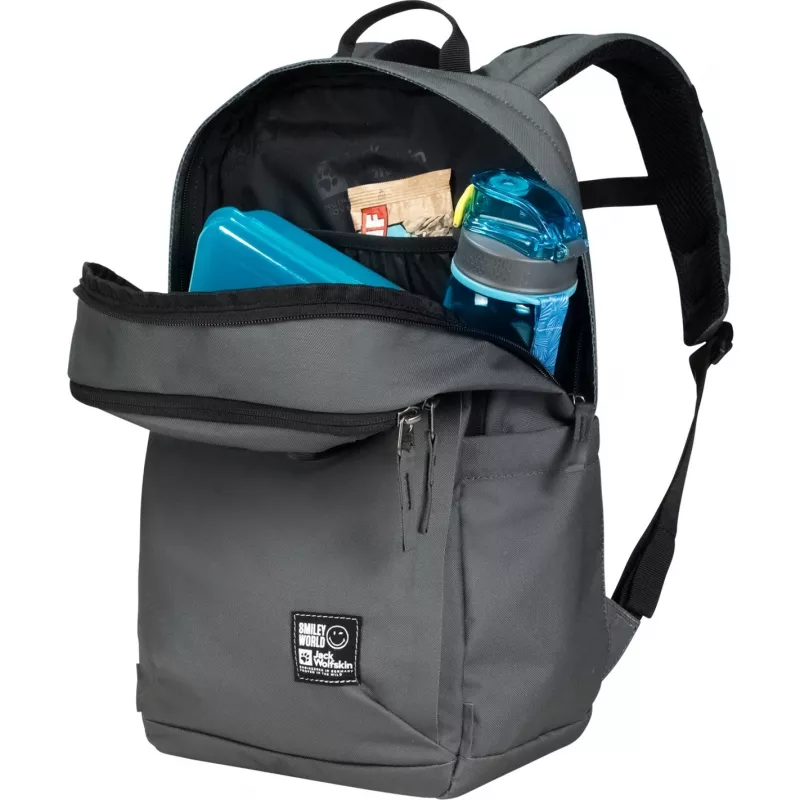 Mochila Jack Wolfskin Smileyworld – verde/gris, 22 L