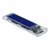 Carcasa para SSD DeLOCK 42620 carcasa externa para SSD M.2 NVME PCIe con conector hembra USB Type-C, transparente