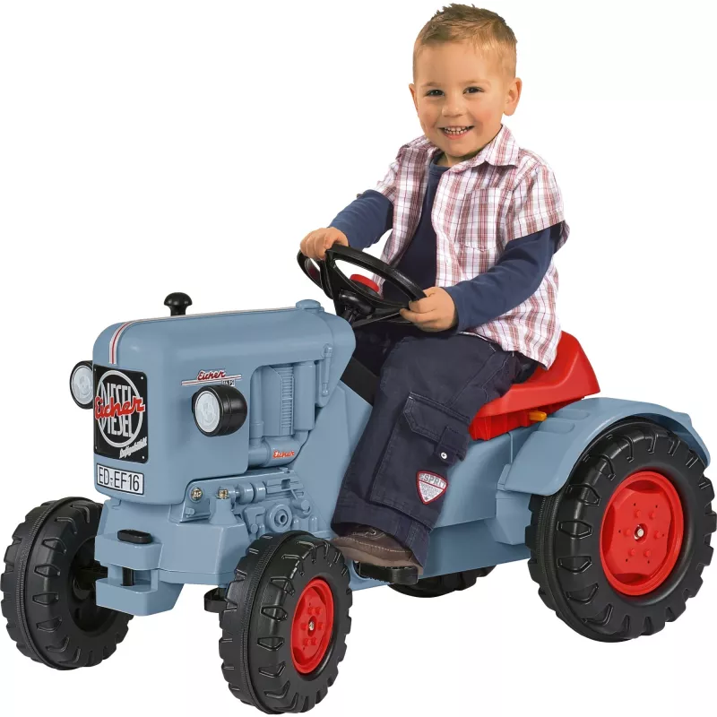 Tractor con pedales Simba-Dickie BIG Eicher Diesel ED 16 (modelo 800056565) coche deslizador para niños