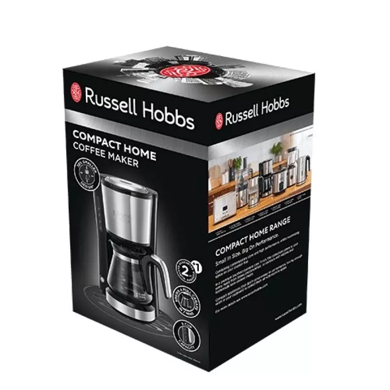 Russell Hobbs Compact Home 24210-56 mini cafetera de cristal